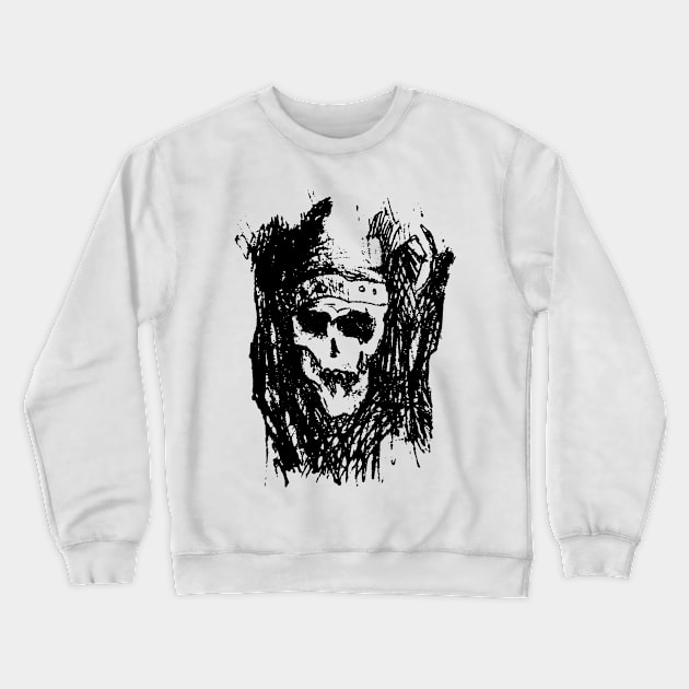 Skull Crewneck Sweatshirt by Alekxemko